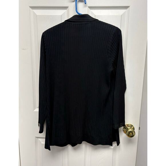 Exclusively Misook Black Cardigan Capsule Piece Shoulder Pads, Petite Size MP - Picture 4 of 6